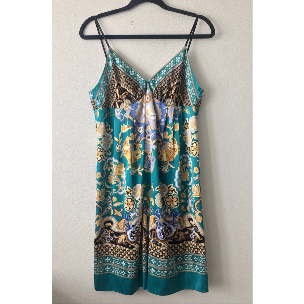 Vintage Art Deco Satin Mini Dress - Picture 2 of 13